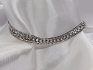 Pulsera de Dama con Diseño de Cadena y Cubos en Acero