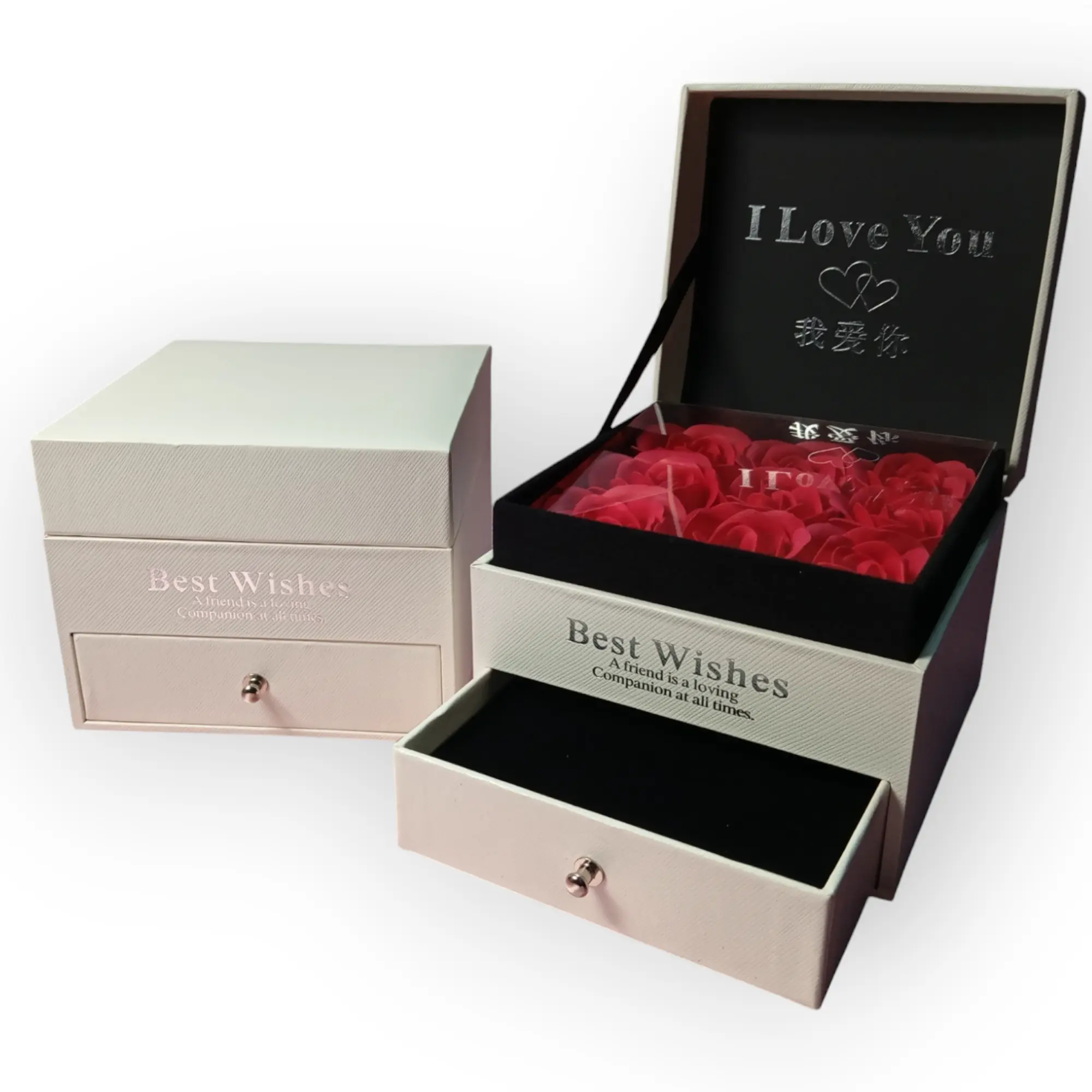 Caja Joyero con Rosas Eternas