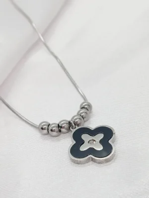 Collar Diseño Negro en Acero Inoxidable