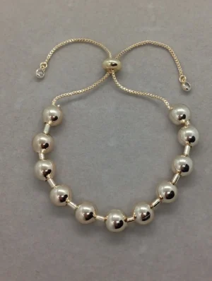 Pulsera de Dama Ajustable en Oro Laminado 14k