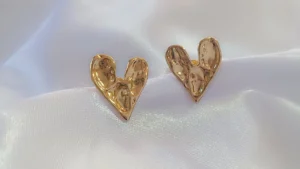 Aretes Diseño de Corazón Acero Inoxidable