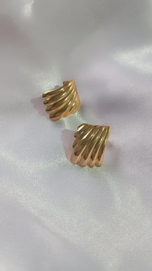 ARETES BROQUEL DISEÑO MODERNO EN ACERO INOXIDABLE