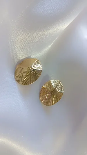 Aretes Diseño Casual en Acero Inoxidable