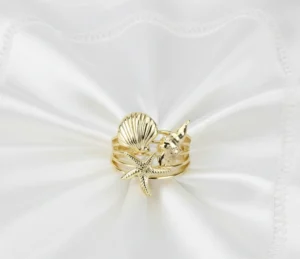 ANILLO DISEÑO ORO LAMINADO SISTEMA AJUSTABLE